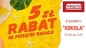 Dodatkowe 5 zł rabatu z kodem SZKOLA