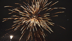 Elblążanie powitali nowy rok