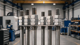 Kotwienie masztów i wież stalowych w betonie - zastosowanie prętów gwintowanych