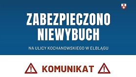 Niewybuch na Kochanowskiego Niewybuch na Kochanowskiego