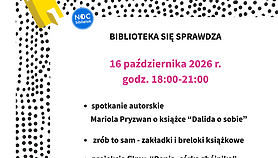 Noc Bibliotek w nowej siedzibie. Biblioteka Pedagogiczna zaprasza na wieczór pełen atrakcji Noc Bibliotek w nowej siedzibie. Biblioteka Pedagogiczna zaprasza na wieczór pełen atrakcji