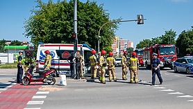 Potrącenie motorowerzysty