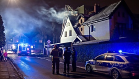 Pożar sadzy w kominie