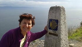 Kobieta na szlaku żółtej muszli Kobieta na szlaku żółtej muszli