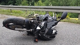 Tragiczny wypadek motocyklisty Tragiczny wypadek motocyklisty
