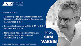 Trzy wykłady z profesorem Samem Vakninem Trzy wykłady z profesorem Samem Vakninem