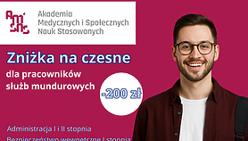 Zniżka na czesne dla pracowników służb mundurowych. Dołącz do grona studentów AMiSNS