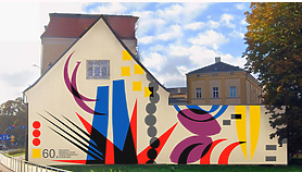 Mural na okrągłą rocznicę Biennale Form Przestrzennych