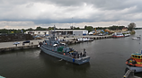 ORP Śniardwy na rzece Elbląg