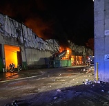 Pożar sortowni śmieci w Elblągu