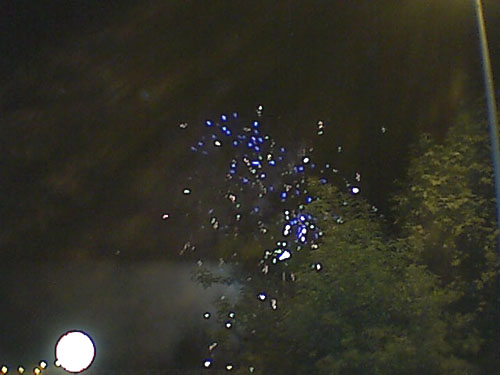 Po koncercie Lipnickiej można było obejrzeć pokaz fajerwerków. (Czerwiec 2002)
