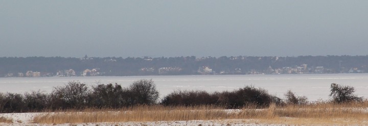 Widok na Krynicę i okolice z Kadyńskich łąk (Marzec 2011)