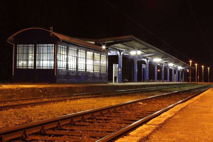Moje miasto nocą - dworzec (Czerwiec 2013)