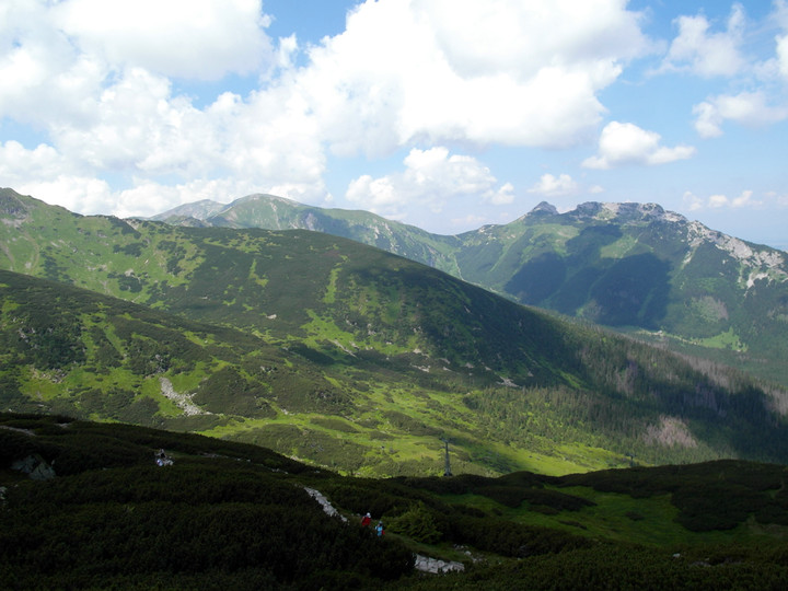 Widok przy wchodzeniu na Kasprowy Wierch