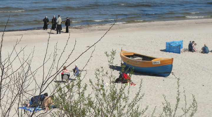 w Stegnie na plaży