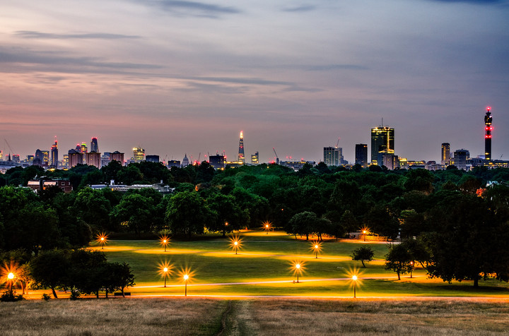 Świt na Primose hill Londyn