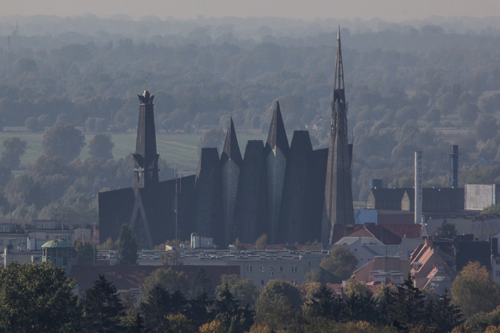 Widok z "Chrobrego". (Październik 2014)