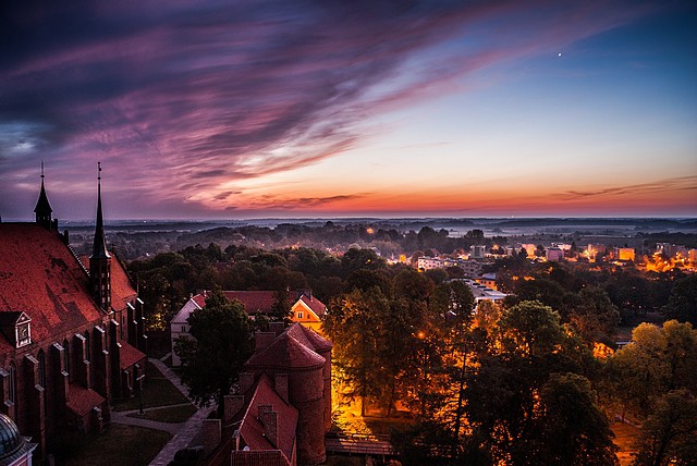 Wschód słońca nad Fromborkiem (Grudzień 2014)