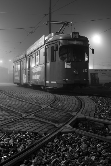 Nocny.    Marzec tramwajem stoi. A nuż zajezdnia ufunduje jakiś darmowy przejazd. Admin do roboty :)