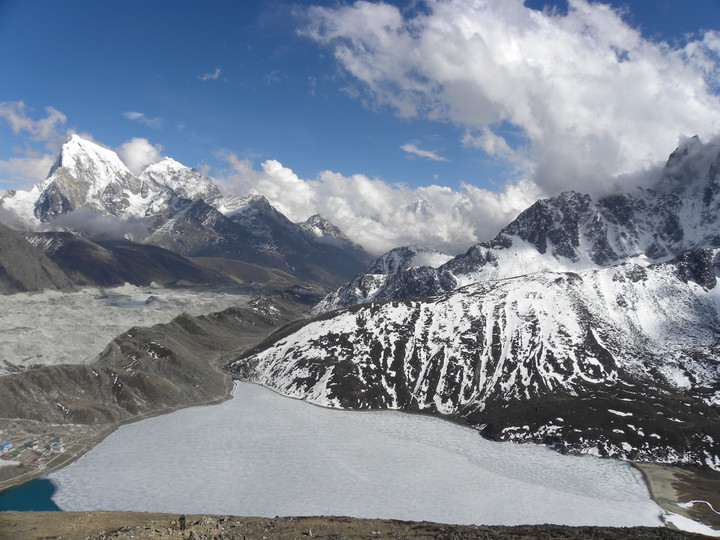 Widok z Gokyo Ri 5357 m. n.p.m (Sierpień 2015)