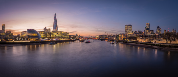 Panorama Londynu Zachód