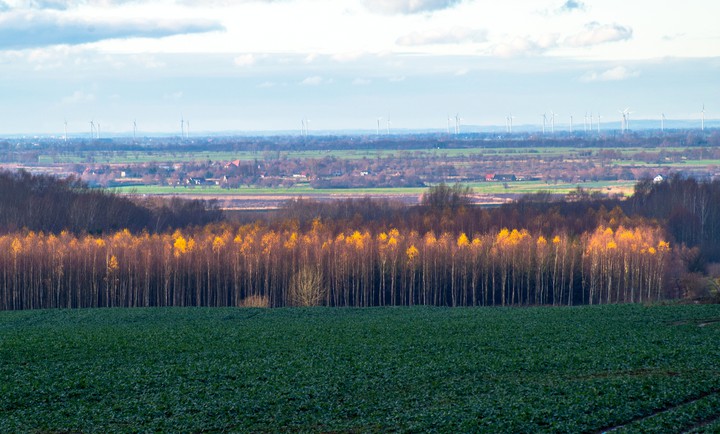 Widok z Modrzewiny (Grudzień 2016)