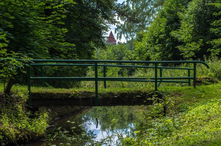 Mostek nad rzeką Wąską (Lipiec 2017)