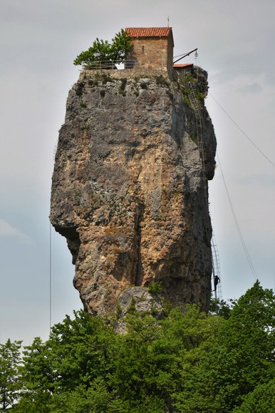 Wspinaczka - drabinką do pustelni na skale (Sierpień 2017)