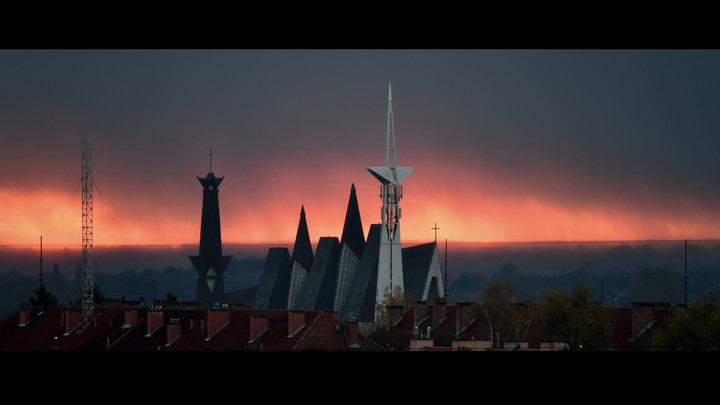 BEZ TYTUŁU - Tego dnia cały dzień padał przelotny grad.. Wieczorem udało się upolować ten kadr.... (Październik 2017)