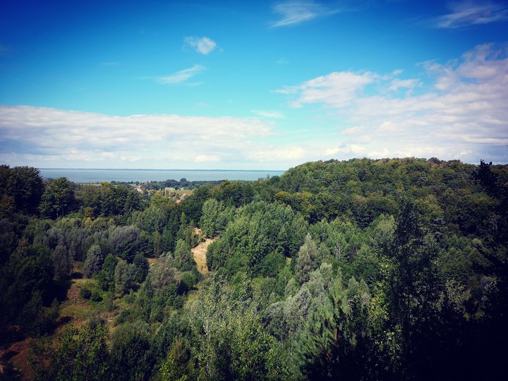 Kadyny - widok na Zalew Wiślany (Sierpień 2018)