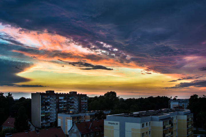 Niebo nad Wiejską (Wrzesień 2018)