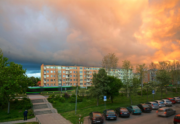 Moje osiedle po deszczu. (Maj 2019)