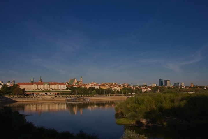 Widok na lewy brzeg Wisły.