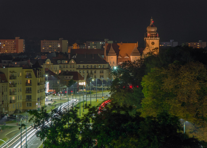 Widok na Armii Krajowej Nocą (Wrzesień 2019)