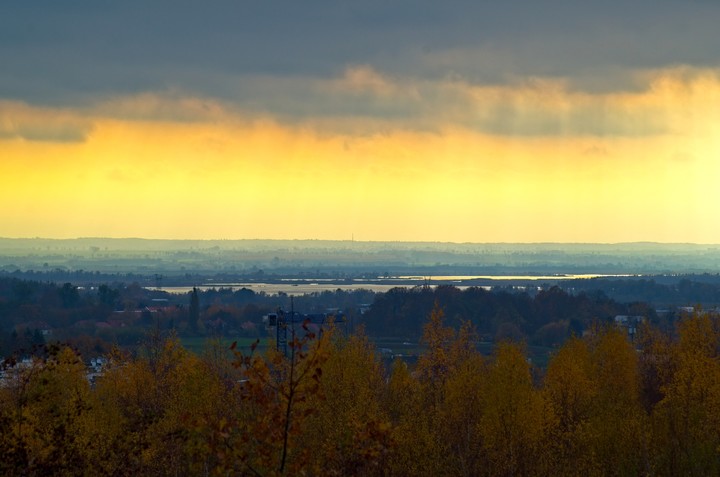 Jezioro Druzno, widok z Gęsiej Góry