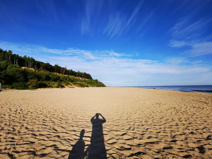 Ojciec i syn ...... plaża.