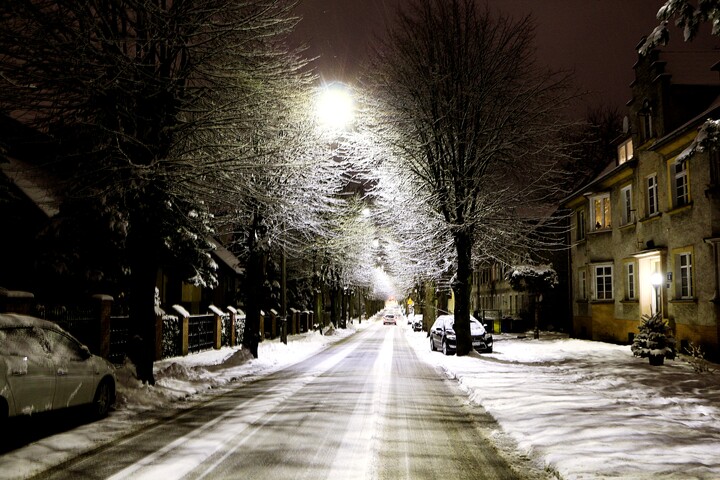 Bajkowy klimat zimowy przy ulicy Pionierskiej