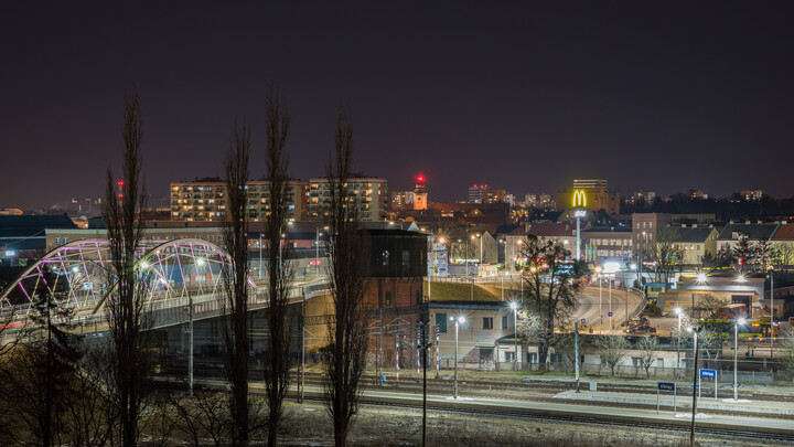 Nocne spojrzenie na miasto (Kwiecień 2021)