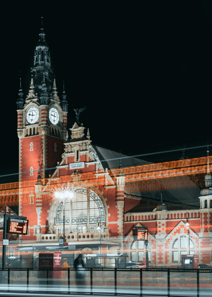 Dworzec główny w Gdańsku - architektoniczne cudo. (Luty 2024)
