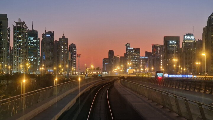 Zachód słońca w Dubaju