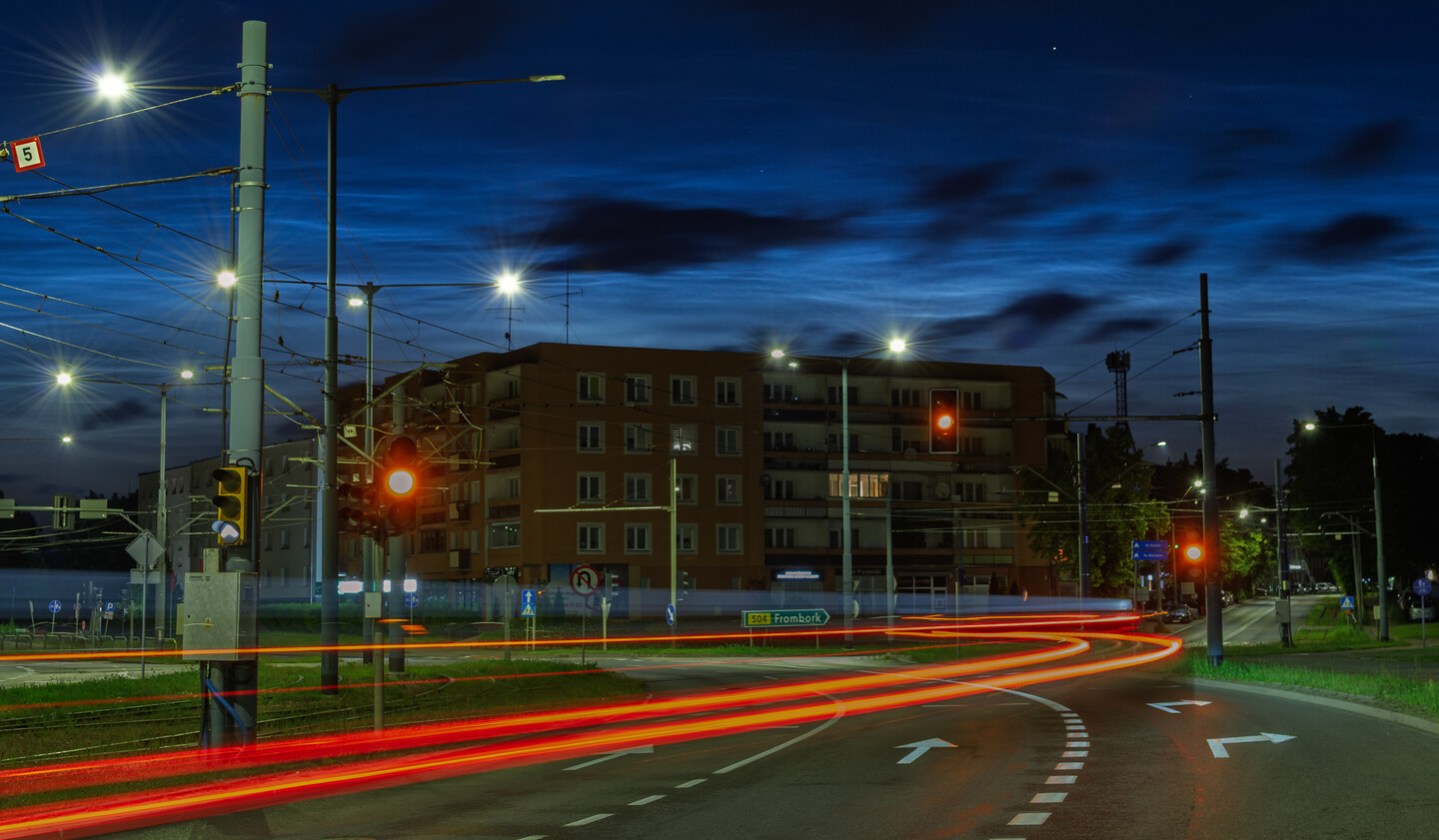 Moje miasto nocą.