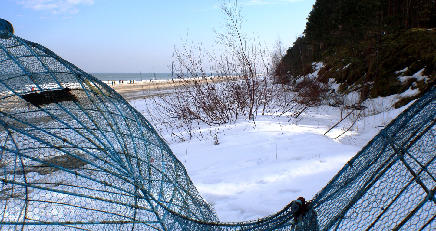 Zimowa plaża.