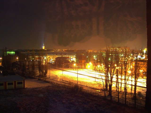  Zdjęcie robione z okna budynku przy ulicy Lotniczej.
