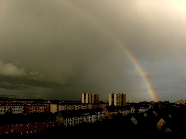 "Przebiegł tęczą przez pół świata, wykopyrtnął się w dolinach, spojrzał w koło i zrozumiał, że się nagle znalazł w Chinach." (z Przygód Koziołka Matołka)
