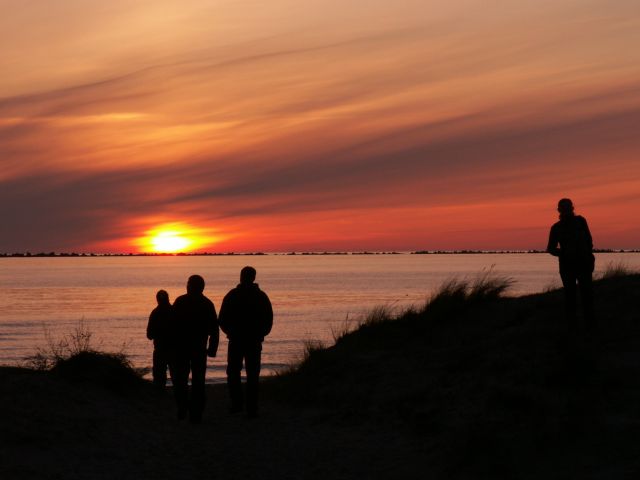  
...i oddalili się w stronę zachodzącego słońca... (Liepaja/Łotwa)