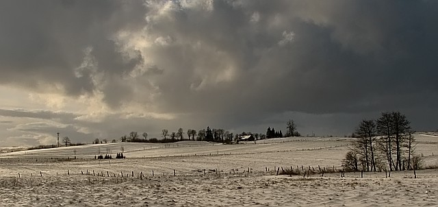 Chwila zimy (Ogrodniki, Wysoczyzna Elbląska)