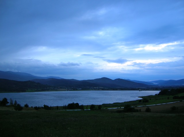 Zbiornik wodny w Karkonoszach.