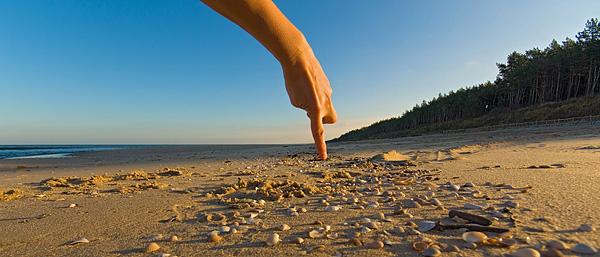 Tu jest plaża w Sztutowie