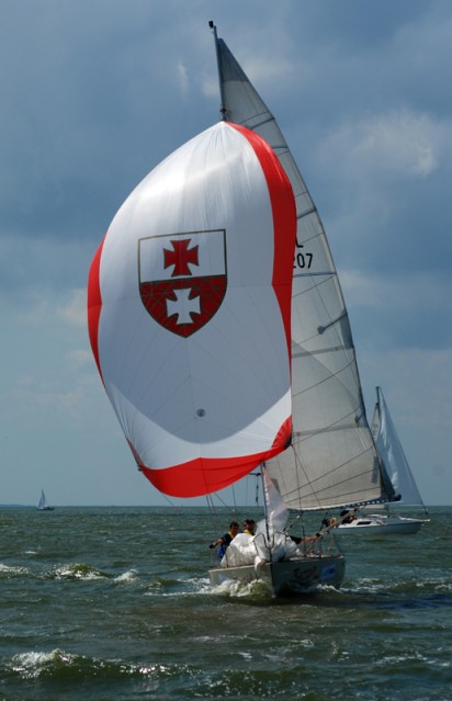 s/y Bezan pod pełnymi żaglami (PPJK 2008 - Tolkmicko)