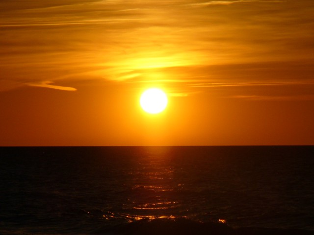 Bałtycki zachód słońca